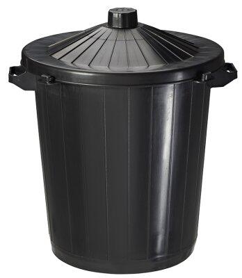POUBELLE IMMEUBLE BAZI GREEN 80L NOIR X6