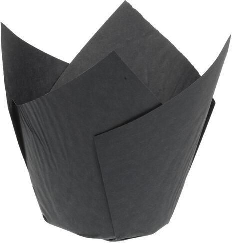 CAISSETTES DE CUISSON TULICUP EN PAPIER NOIR Ø 50 H80 MM X200