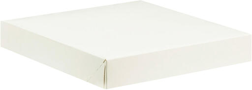 BOÎTES À TARTE EN CARTON BLANC H50 MM 260X260 MM X50