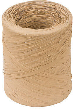 BOBINE 200M DE RAPHIA POLYPROPYLÈNE 15 MM, BEIGE