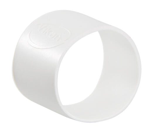 COLLIER COLORE CAOUTCHOUC DIAMETRE 40MM BLANC X5