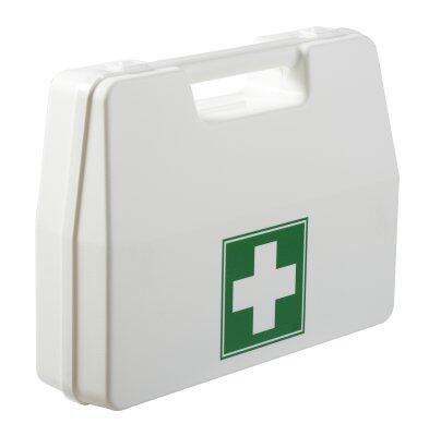 MALLETTE PREMIERS SECOURS AVEC FIXATION MURALE CLINIX BLANC