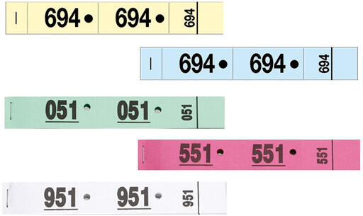 TICKET VESTIAIRE JAUNE X50 - 2