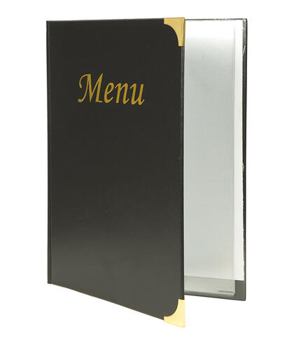 CLASSIC PROTÈGE-MENU FORMAT A4 NOIR - 2