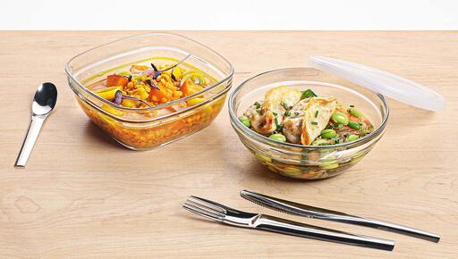 FRESH BOX BOÎTE REPAS RONDE DIAMÈTRE 14 CM, 50 CL À COUVERCLE TRANSLUCIDE - 2