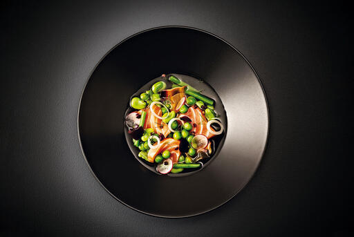KURO ASSIETTE NOIRE RONDE Ø 27,5 CM - 2