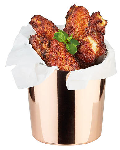 POT À FRITES BISEAUTÉ CUIVRE Ø 85 MM 45 CL - 2