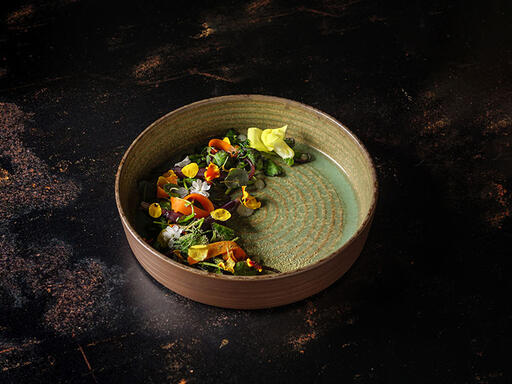 ASSIETTE WOODY CREUSE D22 CM - 2