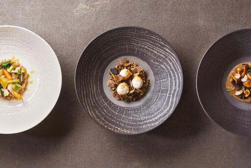 ASSIETTE ARBORESCENCE COUPE RÉGLISSE Ø 19 CM - 2