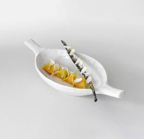 YLI COUPELLE CABOSSE BLANC ALBÂTRE 16,5X12X4 CM - 2