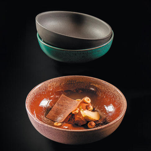 KOLOREO ASSIETTE COUPE Ø 19 CM NOIRE - 2