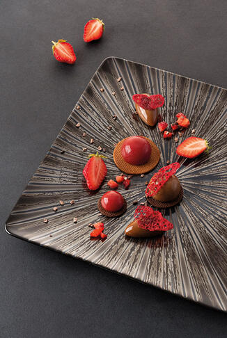 GRAVITY ASSIETTE CARRÉE 26 X 26 CM - 2