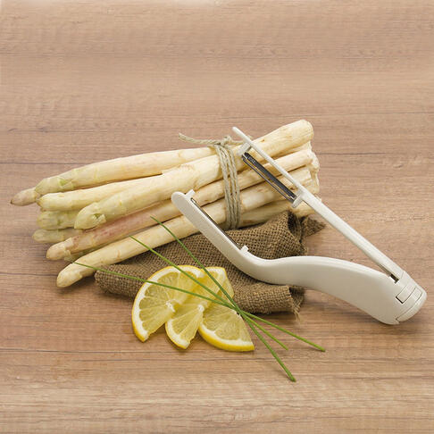 ÉPLUCHEUR À ASPERGES DOUBLE POLYAMIDE BLANC - 2