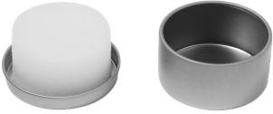 ÉPONGE LUSTRANTE RONDE POUR CHAUSSURES BOÎTE MÉTAL X250 - 2
