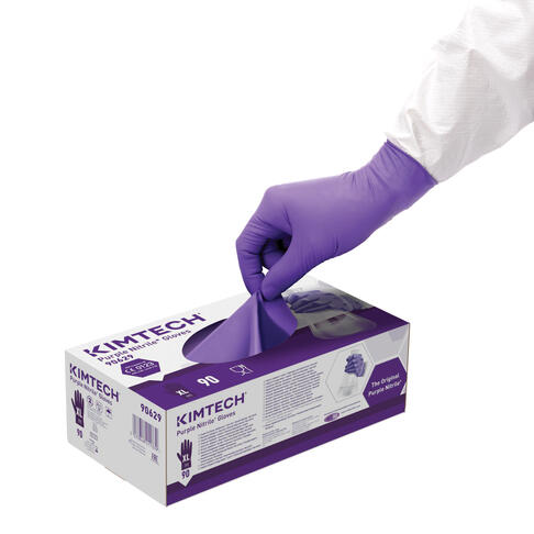 GANT NITRILE VIOLET NON POUDRÉ KIMTECH™ TAILLE XL X900 - 2
