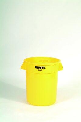 POUBELLE BRUTE ROND 75L JAUNE - 2