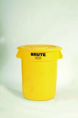 POUBELLE BRUTE ROND 121L JAUNE - 2