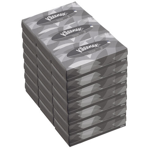 MOUCHOIR BOÎTE RECTANGLE KLEENEX® BLANC 100 FORMATS 2 PLIS X21 - 2