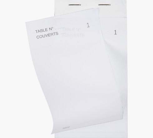 BLOC COMMANDE MAITRE D'HÔTEL 50 FEUILLETS AUTOCOPIANTS DUPLI 8X15CM X50 - 2