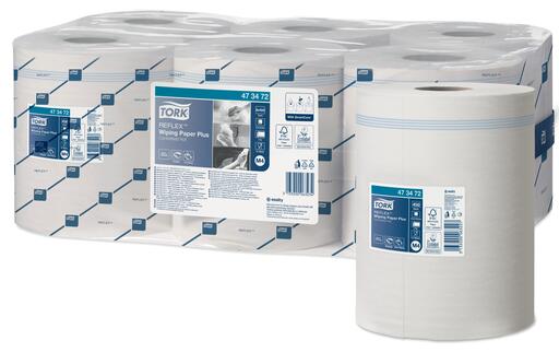 BOBINE DEVIDAGE CENTRAL TORK M4 BLANC 450 FORMATS 2 PLIS 19,4X33,5CM ECOLABEL X6 - 2