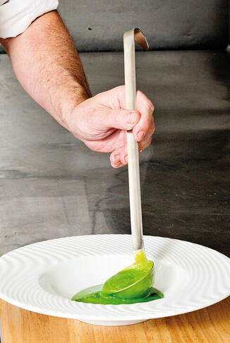 LOUCHE INOX MONOBLOC 12 CM - 2