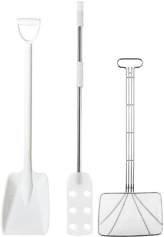 SPATULE GÉANTE PALETTE PE MANCHE INOX 100 CM - 2