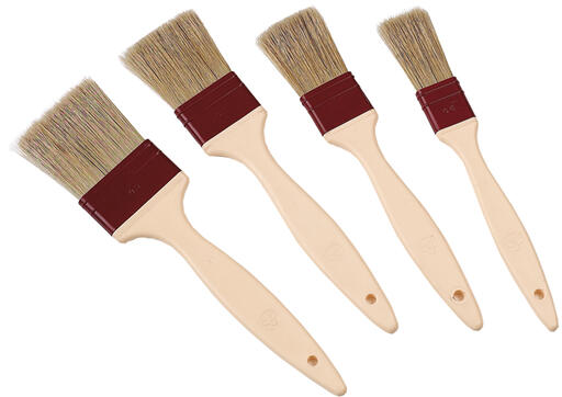 PINCEAU SOIES NATURELLES MANCHE COMPOSITE 2.5 CM - 2