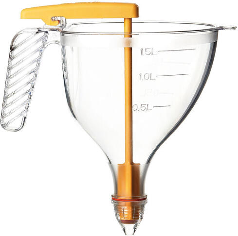ENTONNOIR GRADUÉ PISTON COPOLYESTER TRANSPARENTSUPPORT 4 DOUILLES 1.5 L - 2