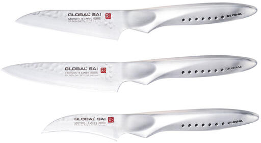 GLOBAL SÉRIE SAÏ COUTEAU D'OFFICE LAME DROITE SAI-S03R 9 CM - 2