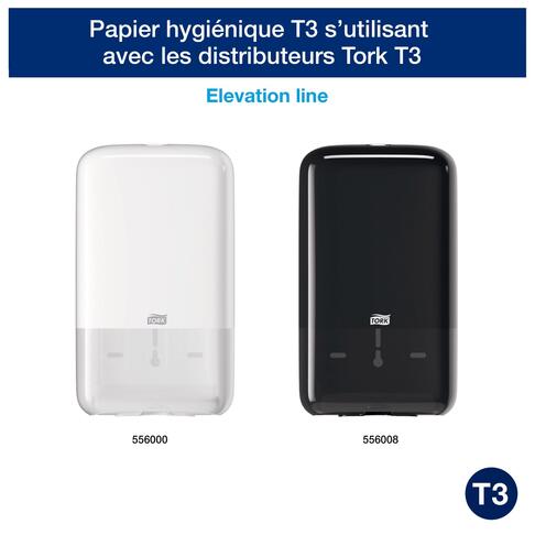 PAPIER TOILETTE PLIÉ TORK® PREMIUM T3 BLANC 252 FORMATS 2 PLIS ECOLABEL X30 - 2