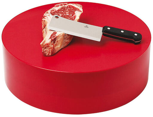BILLOT ROND EN PEHD 500 DIAMÈTRE 45 CM HAUTEUR 14 CM ROUGE - 2