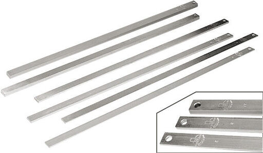 JEU DE 6 RÈGLES À CONFISERIE ALUMINIUM 60X2 CM - 2