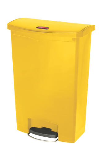 POUBELLE A PEDALE SLIM JIM STEP ON 90L MODELE LARGE RESINE JAUNE - 2