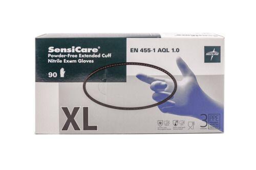 GANT NITRILE BLEU NON POUDRÉ SENSICARE® TAILLE XL BOÎTE X90 - 2