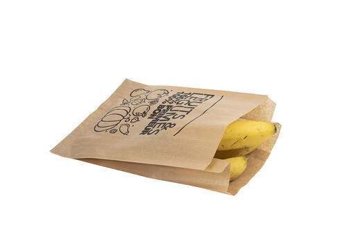 SAC PRIMEUR PAPIER AVEC FENETRE 20+6X30CM MARRONX1000 - 2