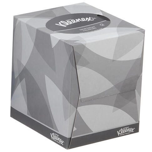MOUCHOIR BOÎTE CUBIQUE KLEENEX® BLANC 90 FORMATS 2 PLIS X12 - 2