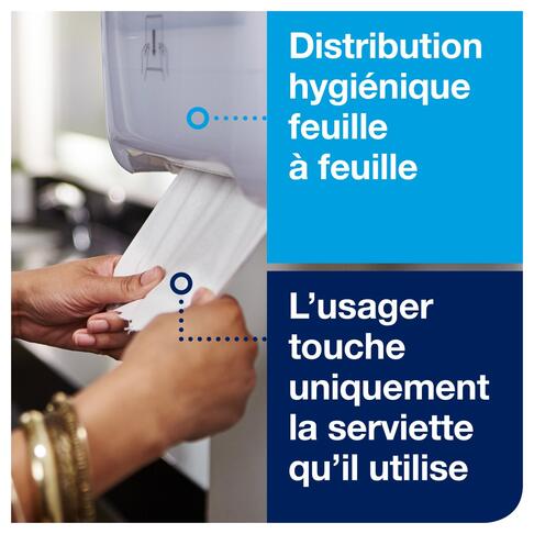 DISTRIBUTEUR D’ESSUIE-MAINS ROULEAUX TORK MATIC® H1 BLANC - 2