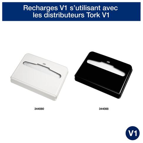 COUVRE-SIEGE TORK® ADVANCED BLANC 36.5X42CM X250 - 2