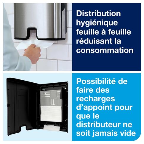 DISTRIBUTEUR D’ESSUIE-MAINS PLIÉS TORK XPRESS® H2 INOX - 2