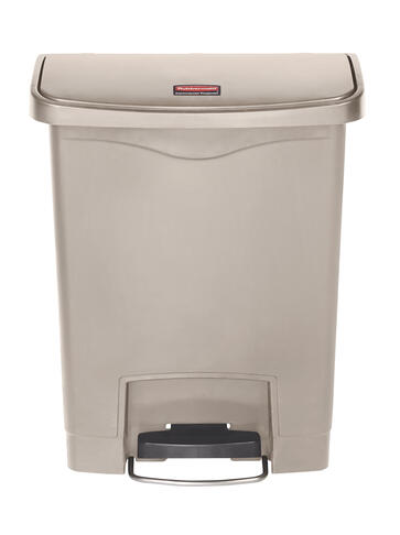 POUBELLE A PEDALE SLIM JIM STEP ON 30L MODELE LARGE RESINE BEIGE