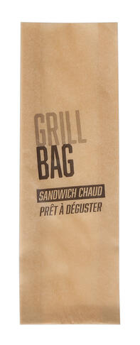 SAC SANDWICH PAPIER SULFURISÉ GRILL BAG 105X320MM MARRON X600 - 2