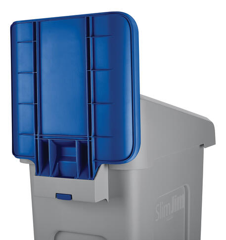 PANNEAU POUR STATION RECYCLAGE SLIM JIM BLEU - 2