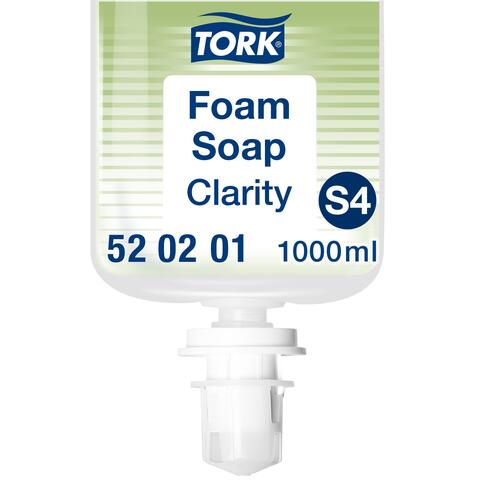 SAVON MOUSSE TORK® PREMIUM S4 LIMPIDE CARTOUCHE 1L X6 - 2