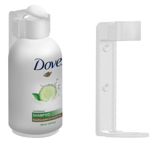 SUPPORT ABS BLANC POUR FLACON POMPE 500ML DOVE - 2