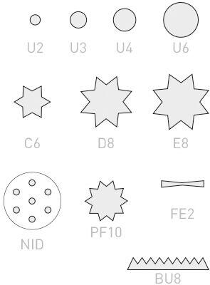 DOUILLES INTERCHANGEABLES U3 DIAMÈTRE 4 MM X2 - 2