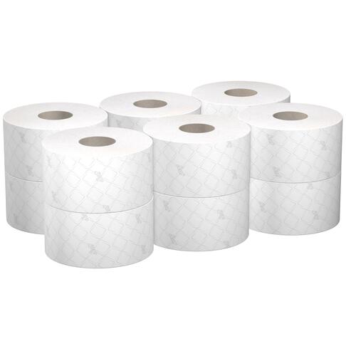 PAPIER TOILETTE À DÉVIDAGE CENTRAL SCOTT® CONTROL™ MINI TWIN BLANC 833 FORMATS 2 PLIS ECOLABEL X12 - 2