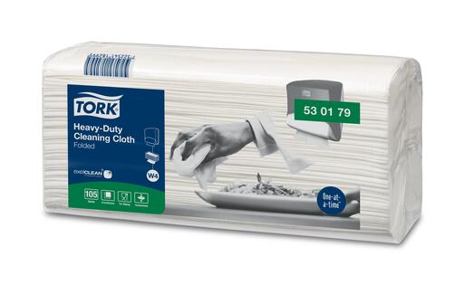 LAVETTE NON TISSEE TORK W4 BLANC BOITE DE 105 FORMATS X4 - 2