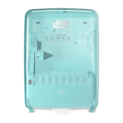 DISTRIBUTEUR D’ESSUIE-MAINS ROULEAUX TORK MATIC® W6 BLANC & BLEU - 2