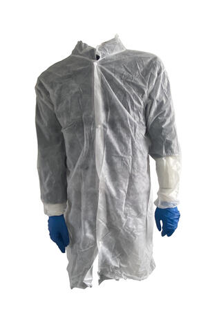 BLOUSE BOUTONS PRESSIONS SANS POCHES PP25G BLANC T.XXL X25 - 2