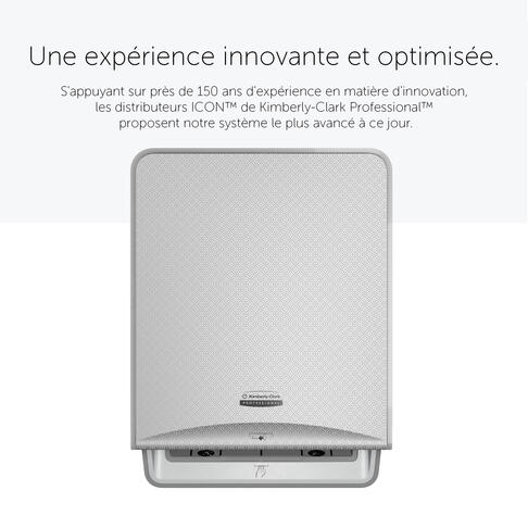 DISTRIBUTEUR D’ESSUIE-MAINS ROULEAUX À DÉCOUPE AUTOMATIQUE & OPTIQUE ICON™ GRIS MOSAÏQUE - 2